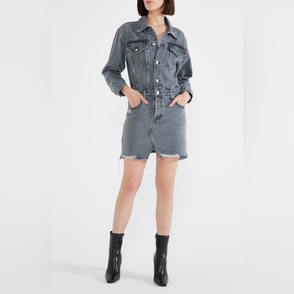 Free People Dresses & Skirts - Free‎ People Etica Lotta Long Sleeve Denim Minidress